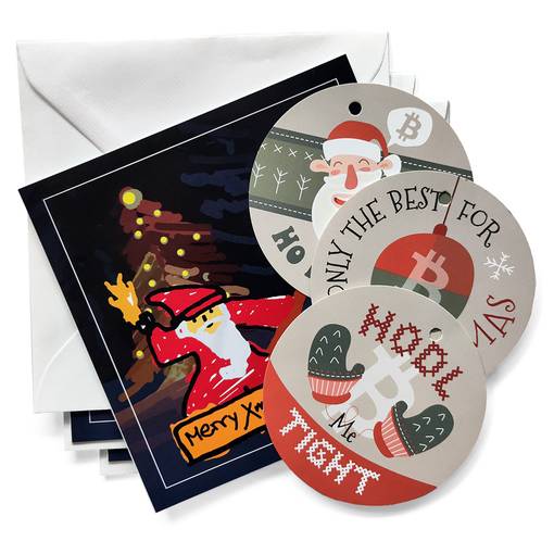 Bitcoin Christmas Cards